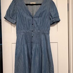 Madewell Chambray Midi Dress